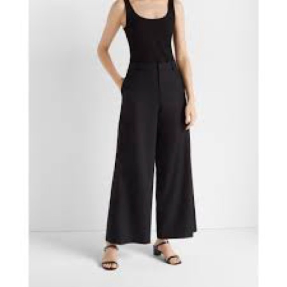 NWT Club Monaco Women's Black Wide-Leg Pants